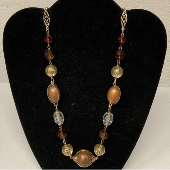 VTG Express Beaded Statement Necklace BoHo - Picture 12 of 12